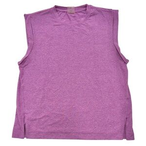 CALIA Women's Crew Neck Workout Muscle Tee Activewear Lounge Shirt Lavender Med